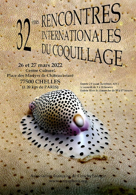 Affiche des Rencontres Internatioanles du Coquillage 2021 à Chelles.