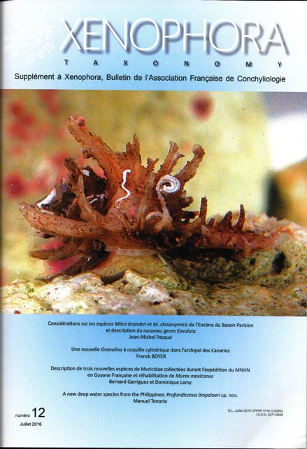 Couverture du Xenophora Taxonomy n°12.