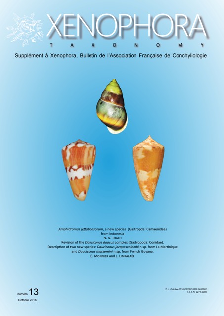 Couverture du Xenophora Taxonomy n13.