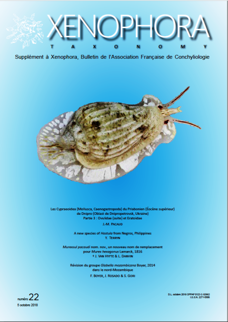 Couverture du Xenophora Taxonomy n22.