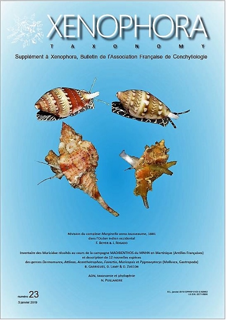 Couverture du Xenophora Taxonomy n23.