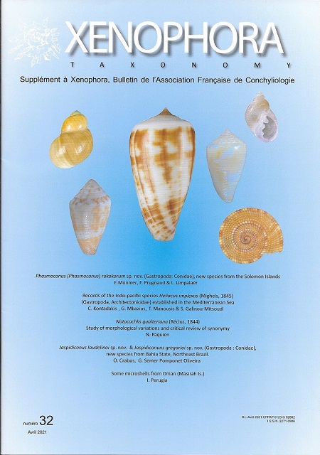 Couverture du Xenophora Taxonomy n32.