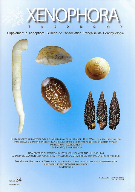 Couverture du Xenophora Taxonomy n°34.