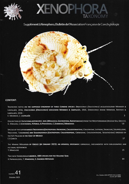 Couverture du Xenophora Taxonomy n41.
