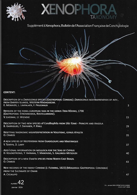 Couverture du Xenophora Taxonomy n42.