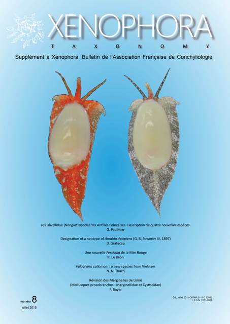 Couverture du Xenophora Taxonomy n°8.