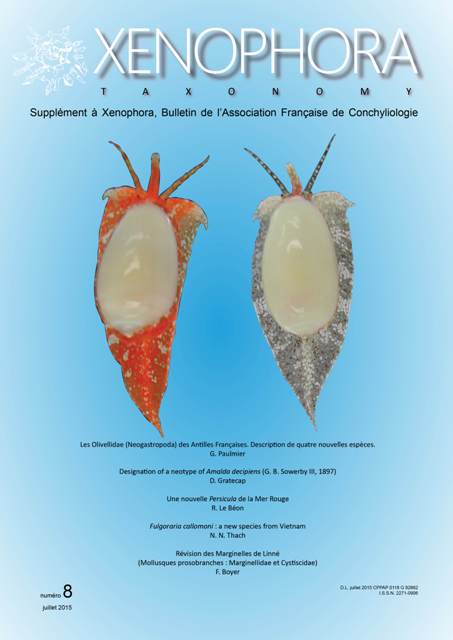 Couverture du Xenophora Taxonomy n8.