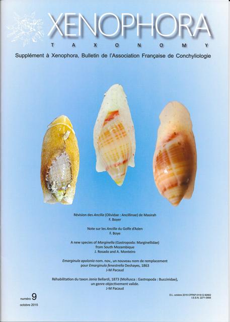 Couverture du Xenophora Taxonomy n°9.