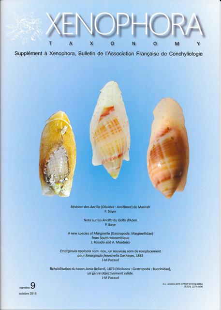 Couverture du Xenophora Taxonomy n9.